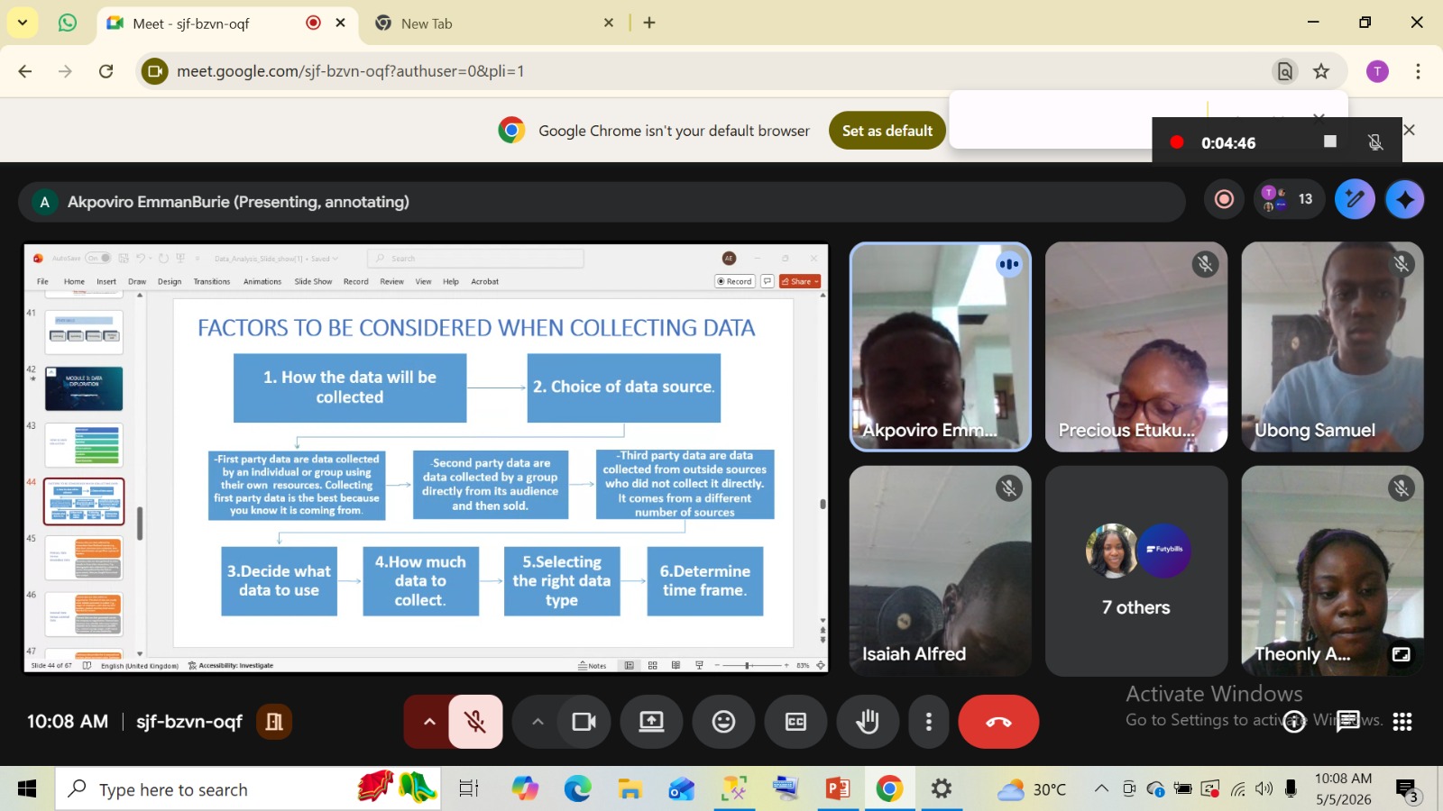 Introduction to Data Analysis: Live Training Session